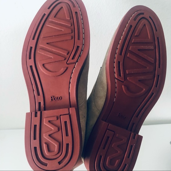 POLO RALPH LAUREN LEATHER PLAIN TOE SHOES.8.5 - Picture 8 of 9